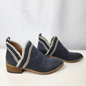 Mi.im Women's Gray Blue Bethany Ankle Boots Size 6